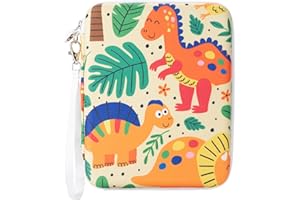 Fonwill Card Case for Yoto Cards,80-Pockets binder with Zipper,Portable Card Holder Book for Holding Mini Audiobook Cards,Suitable for Boys and Girls(Wildlife)