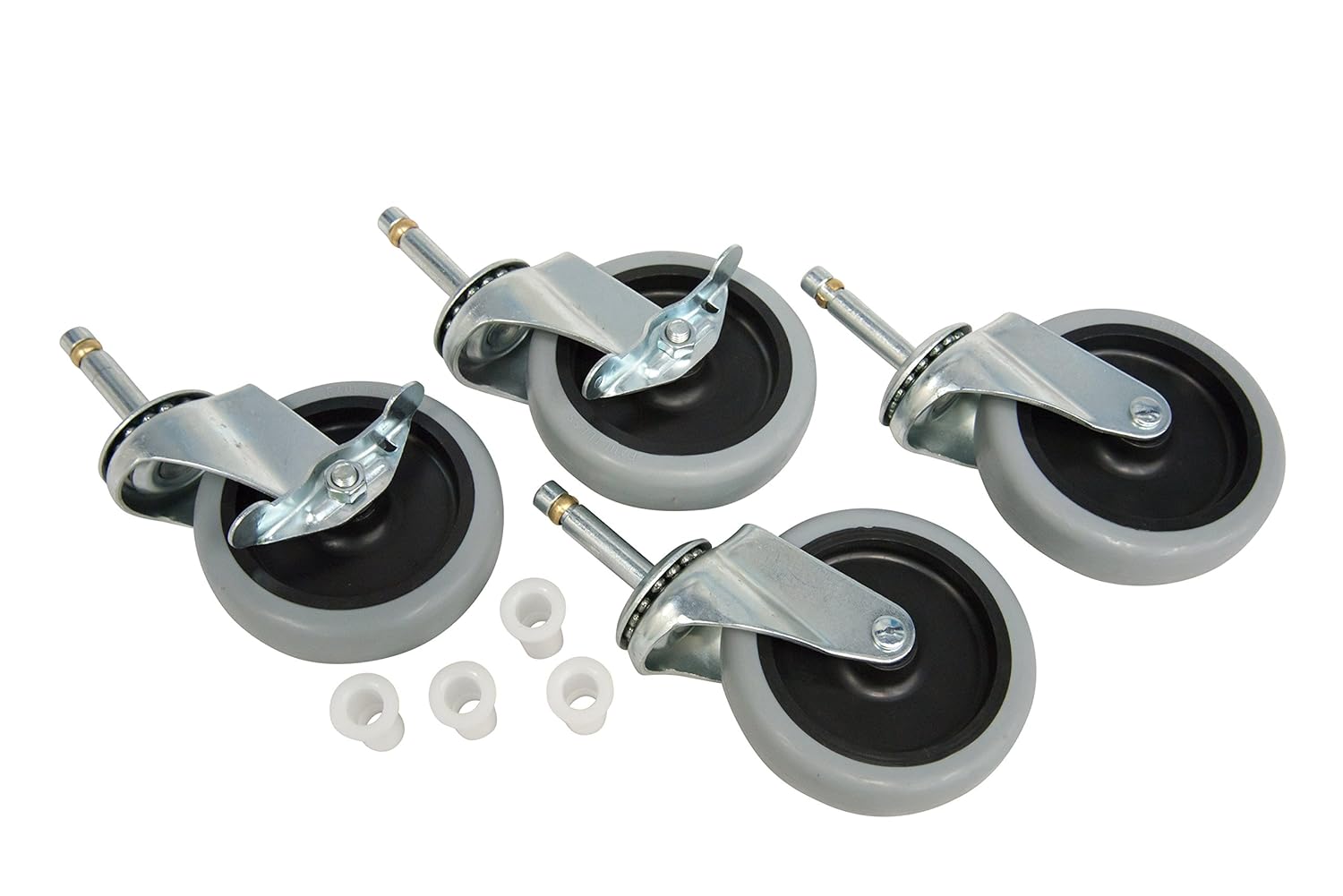 Rubbermaid Commercial Products 1975229 Replacement Casters, Swivel, Gray