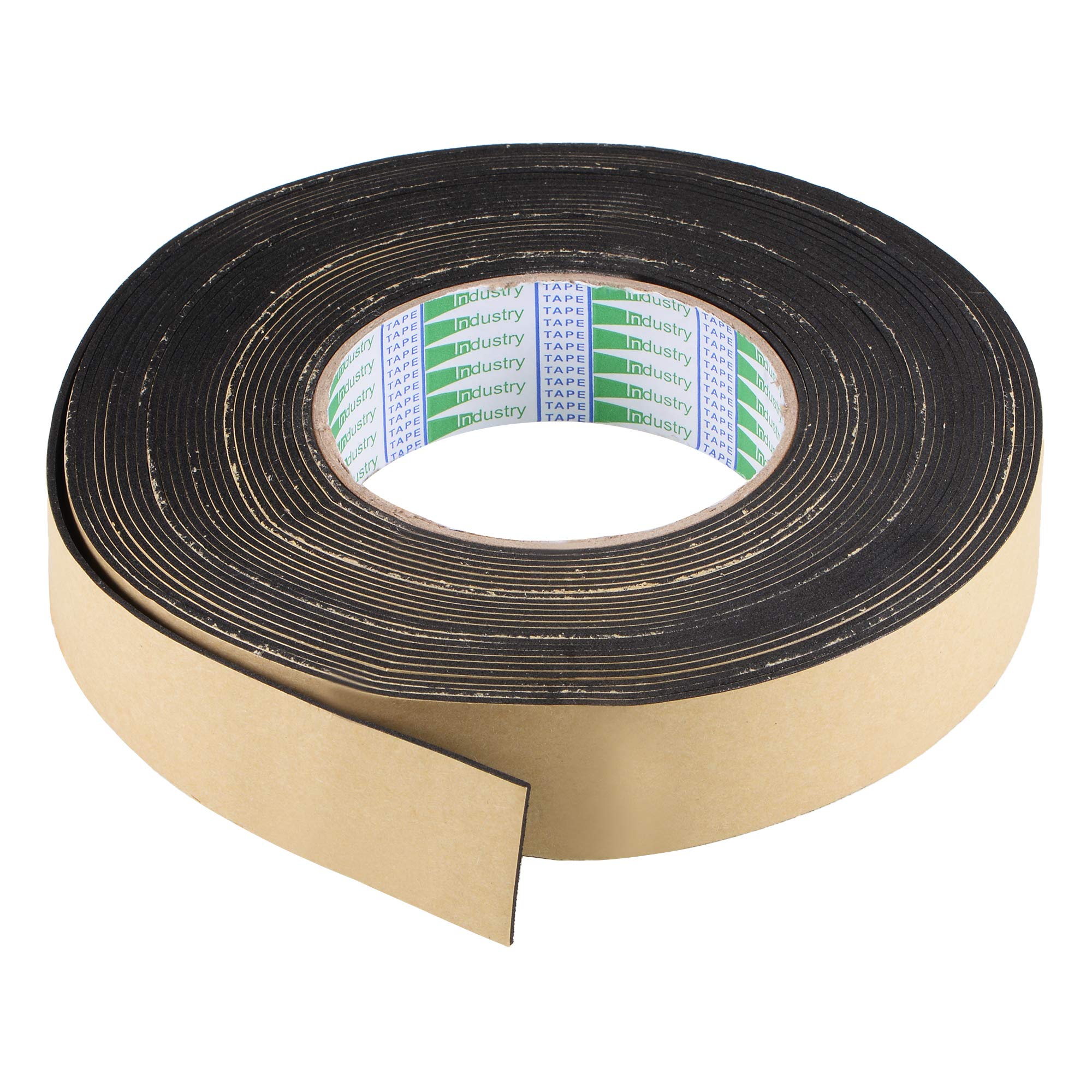 sourcing map Sealing Foam Tape 30mm Wide 1.5mm Thick 10m/32.8ft Long, EVA Self Adhesive Weather Strip for Window Door Insulation