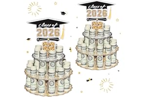 Graduation Money Holder for Cash Gifts 2025 Graduation Gift Ideas, Surprise Money Holder Stand Leis Cash Cake for Him Her Gra