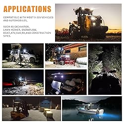 LED Tractor Work Lights 12v led Flood Light pods