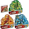 BRICKCOMPLETE Ninjago Set: Kai's Spinjitzu Flip, Nya's Spinjitzu Drift, Lloyd's Spin & Suit Mech
