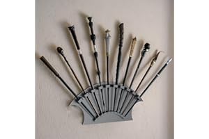 DAUCHVNY Wand Wall Mounted Display Holder for 10 Wands, Wand Display Stand for Wand Collectors and Enthusiasts, Wand Wall Mounted Display Holder for Living Room, Bedroom and Office