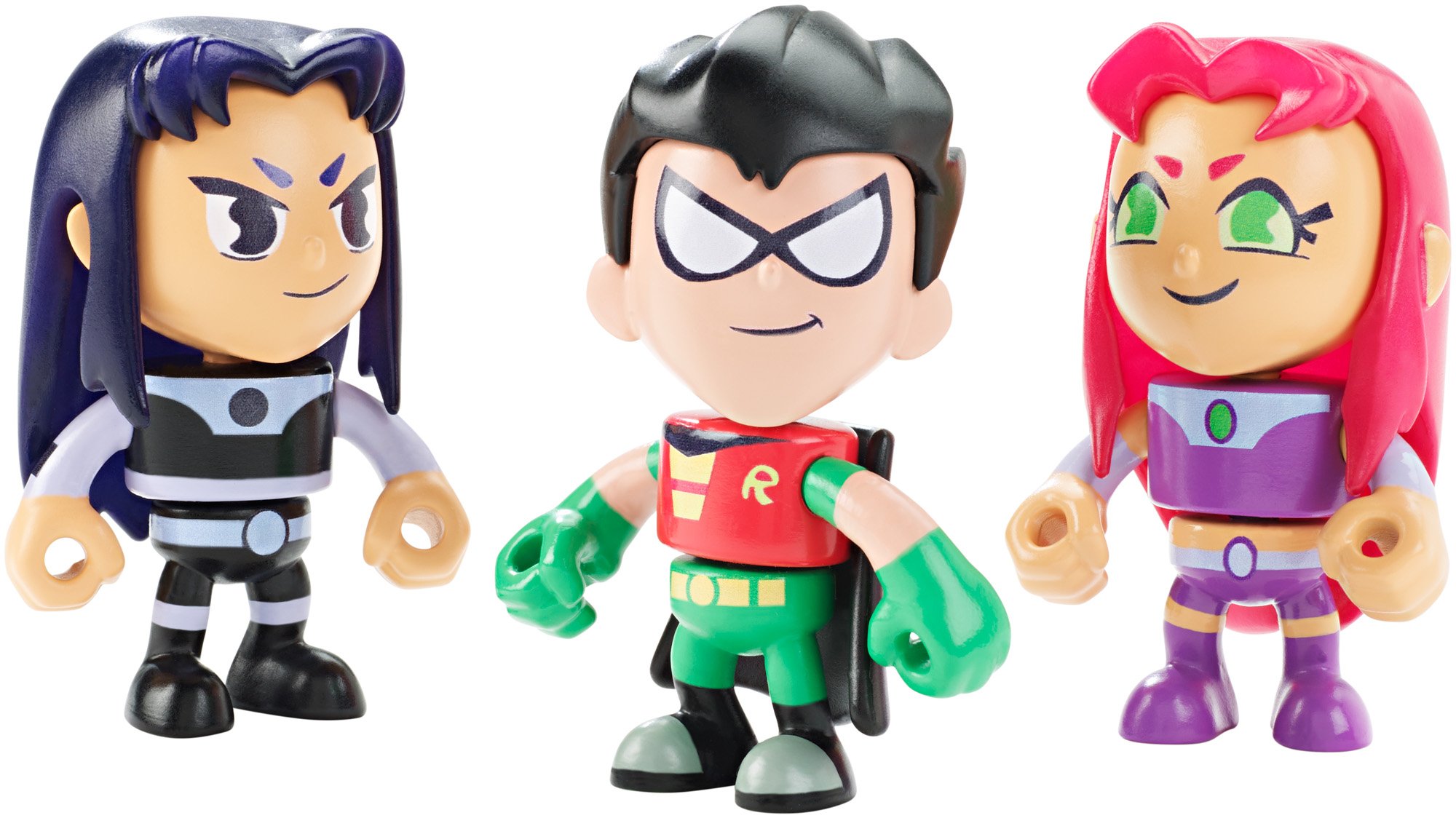Mattel Teen Titans Go! Mini Blackfire, Starfire & Robin Exclusive Figures, 3-Pack