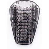 Bright2wheels2nd Generation Motorcycle LED Tail Light with Turn Signals Compatible with 04-09 VTX1300C; 02-07 VTX1800C,Smoke