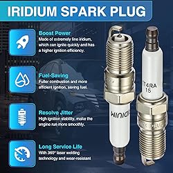 BDFHYK Set of 6 Iridium Spark Plug Compatible with