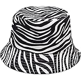 Mashiaoyi Unisex Print Double-Side-Wear Reversible Bucket Hat