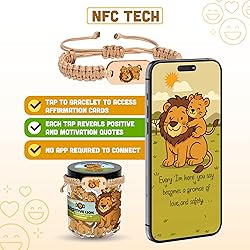 60 Positive Lion Cards Jar, Fathers Gift from