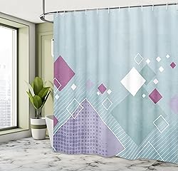 Ambesonne Abstract Shower Curtain, Geometric