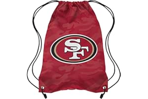 FOCO San Francisco 49ers NFL Big Logo Camo Drawstring Backpack