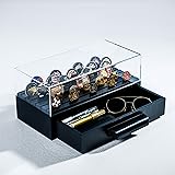 Wooden Challenge Coin Display Case with Clear Cover