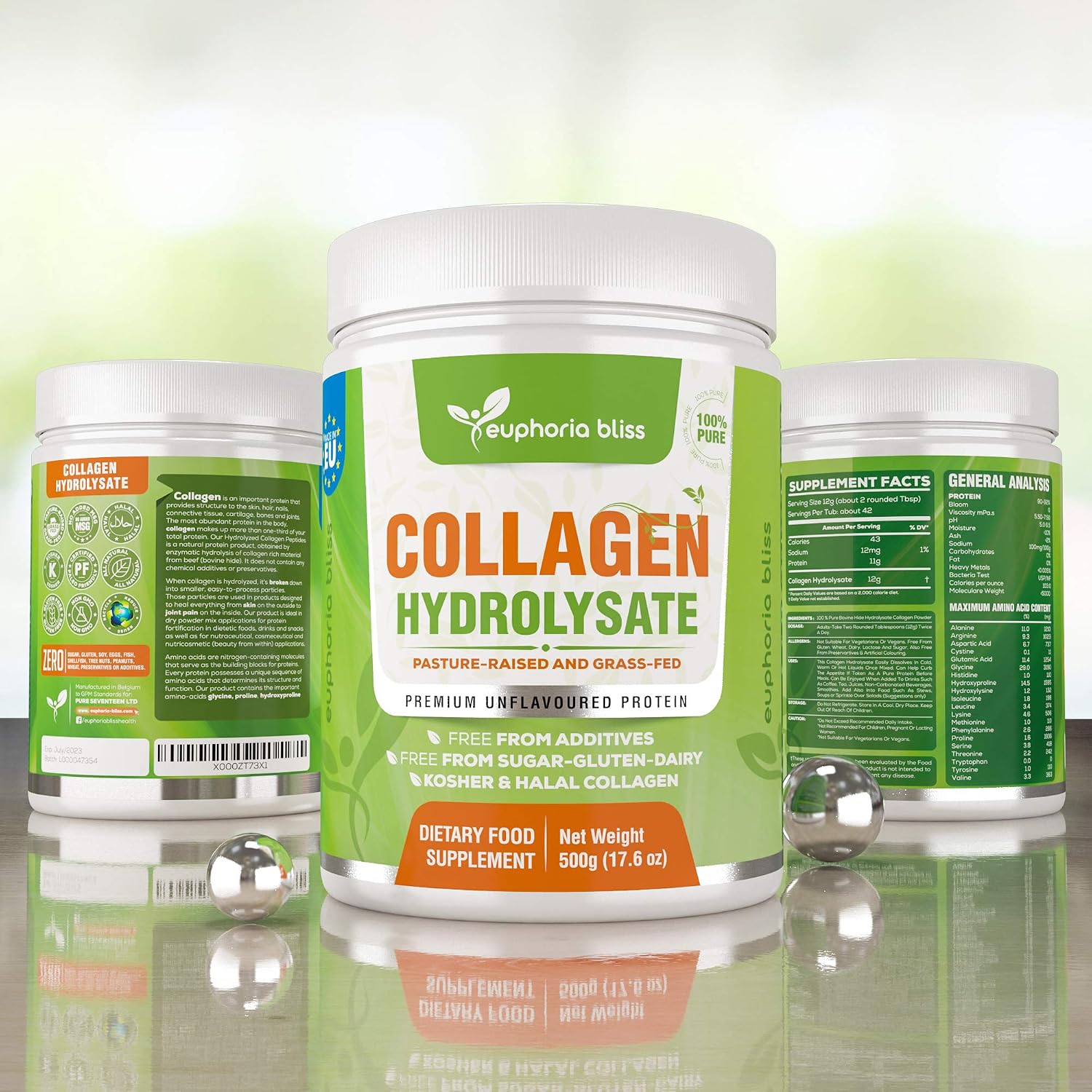 Premium Collagen Powder 500g Unflavoured High Grade Hydrolysed Collagen Joints, Bones, Gut, Wrinkles, Hair, Skin, Nails, Pain - Image 5