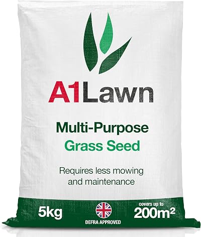 A1Lawn A1 Lawn 5kg Multi-Purpose Grass Seed DEFRA Approved Fast Growing