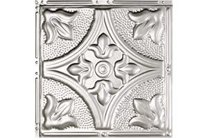 Great Lakes Tin Jamestown Clear Ceiling Tiles - Perfect for DIY and Home Renovation Projects - Easy to Install (12X12 Inch Sample)