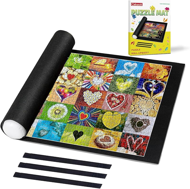 Celawork Jigsaw Mat 1000 Pieces Puzzle Mat 20x27 Inch 1000 Piece Set