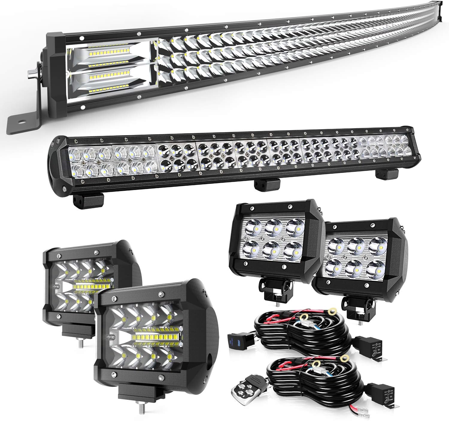 KEENAXIS DOT Approved 52Inch 675W Curved LED Light Bar