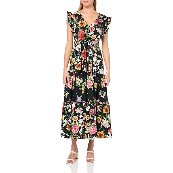 knee length dresses for ladies Anne Klein Jenna Drawstring Midi Dress – USAFashion