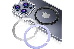 CheukKee Magnetic Adapter Ring for MagSafe,Mag-Safe Sticker for Phone Case,Adhesive, Compatible with Wireless Charging for iP