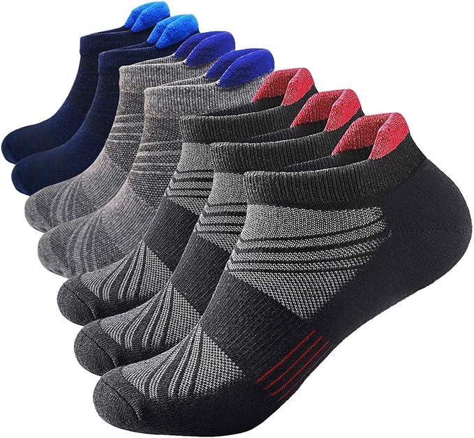 Men's Ankle Athletic Sock Cotton 3/7 Pack Performance Comfort Cushioned