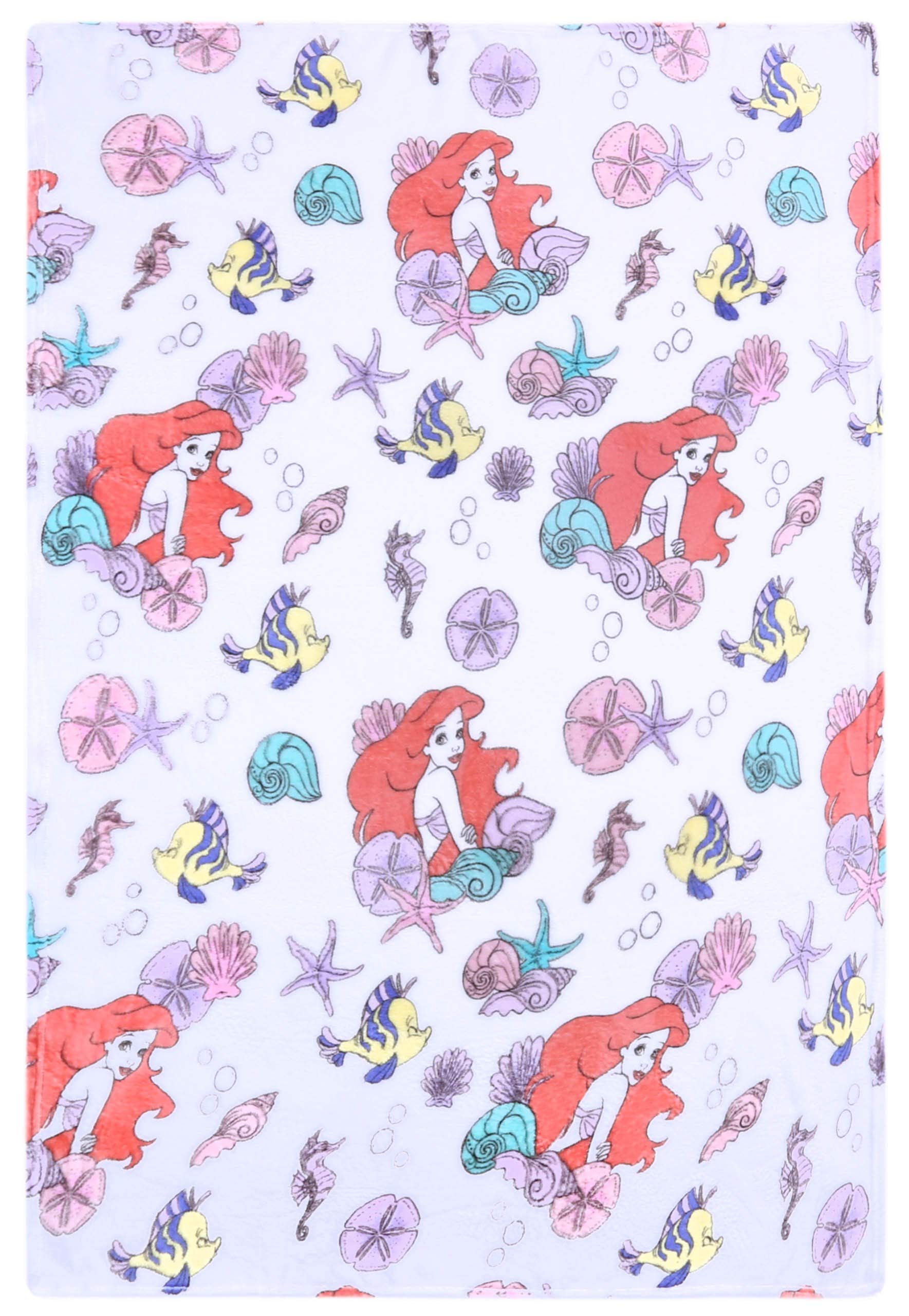 White Super Soft Fleece Snug Rug Throw Blanket Ariel Little