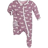 KicKee Easter Footie with Zipper, Select Colors, Perfect Onesie for Boy or Girl, Baby Clothes