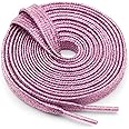 WEGOODZF Flat Glitter Shoe Laces: Metallic Sparkle Shoelaces for Sneakers -2Pair