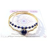 Handmade Genuine Double Layered Lapis Lazuli 14k Gold Filled Wire Wrapped Bracelet, Adjustable Size Healing Crystal Beads Birthstone Gemstone Bohemian Jewelry Gift for Her