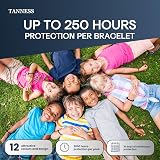 TANNESS Mosquito Repellent Bracelet 12 Pack DEET-Free Long Lasting Protection view 4