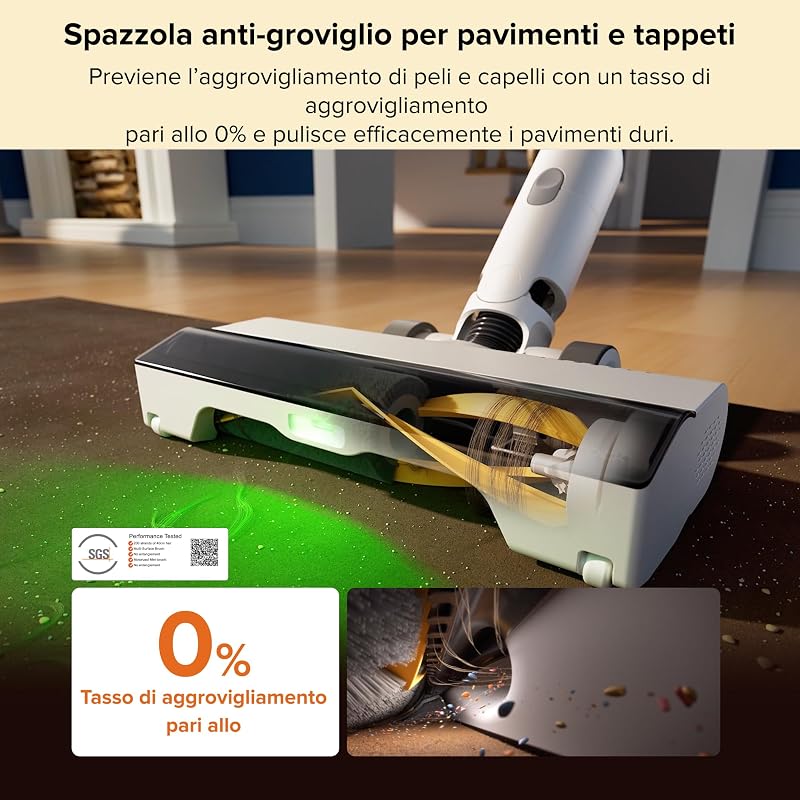 H60 Hub Aspirapolvere Senza Fili con Base di Auto-Svuotamento