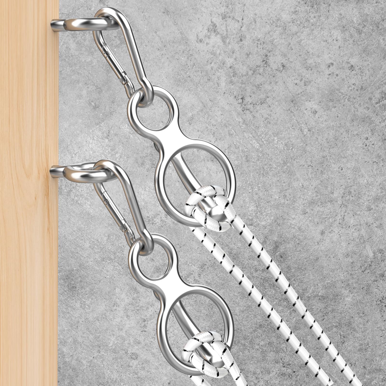 Photo 1 of Debialo 2 Packs Safe Horse Accessories, Modern Steel Horse Tie Ring with Eye Bolt, Prevents Pain or Panic, Ideal for Horse Owners, Trainers, Professionals