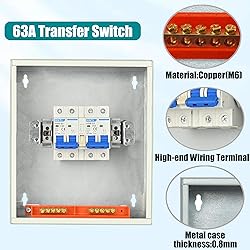 Transfer Switch for Home Generator, Upgraded 63 Amp