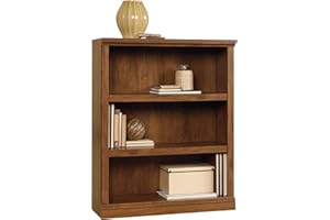 Sauder Miscellaneous Storage 3-Shelf Bookcase/ Book shelf, Oiled Oak finish