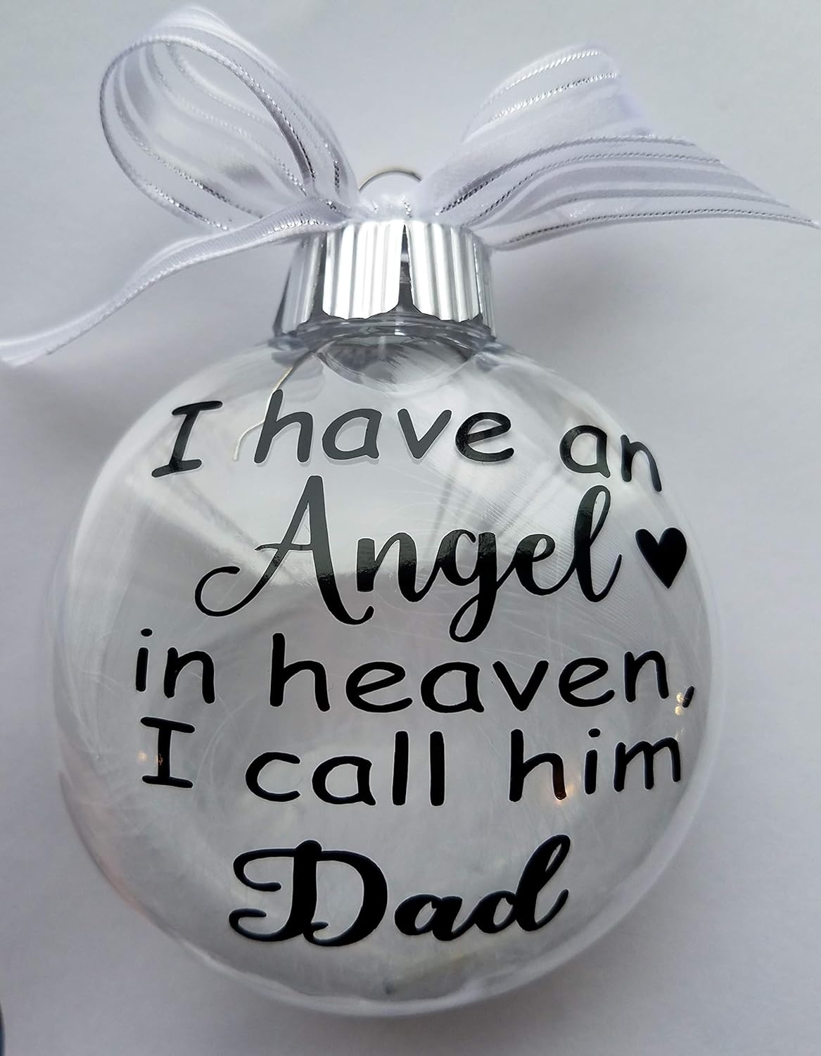 i have an angel in heaven i call him dad ornament