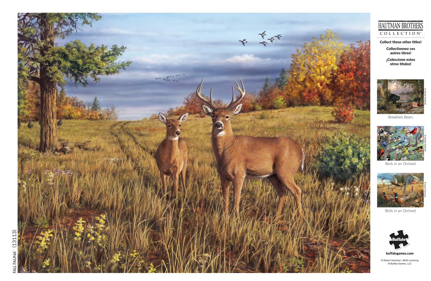 Buffalo Games - Robert Hautman - Fall Fauna - 1000 Piece Jigsaw Puzzle for Adults Challenging Puzzle Perfect for Game Nights - Finished Puzzle Size is 26.75 x 19.75