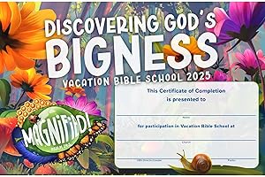 Lifeway Kids VBS 2025 Magnified! Certificates of Completion (Package of 50 Certificates)