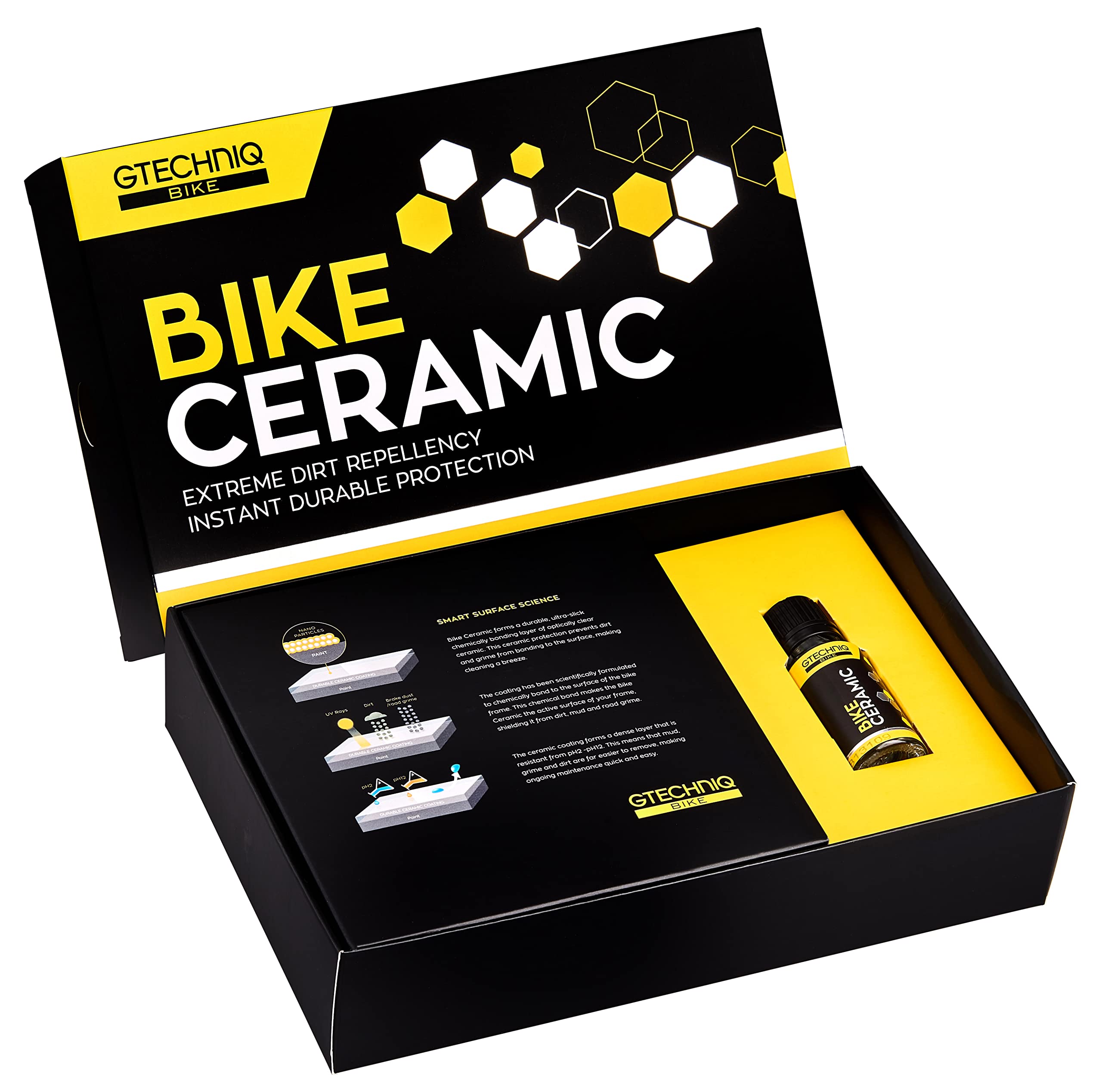 Gtechniq Bike Ceramic Kit: 4-Piece Extreme Dirt Repellent & Protection Coating for Up to 2 Years