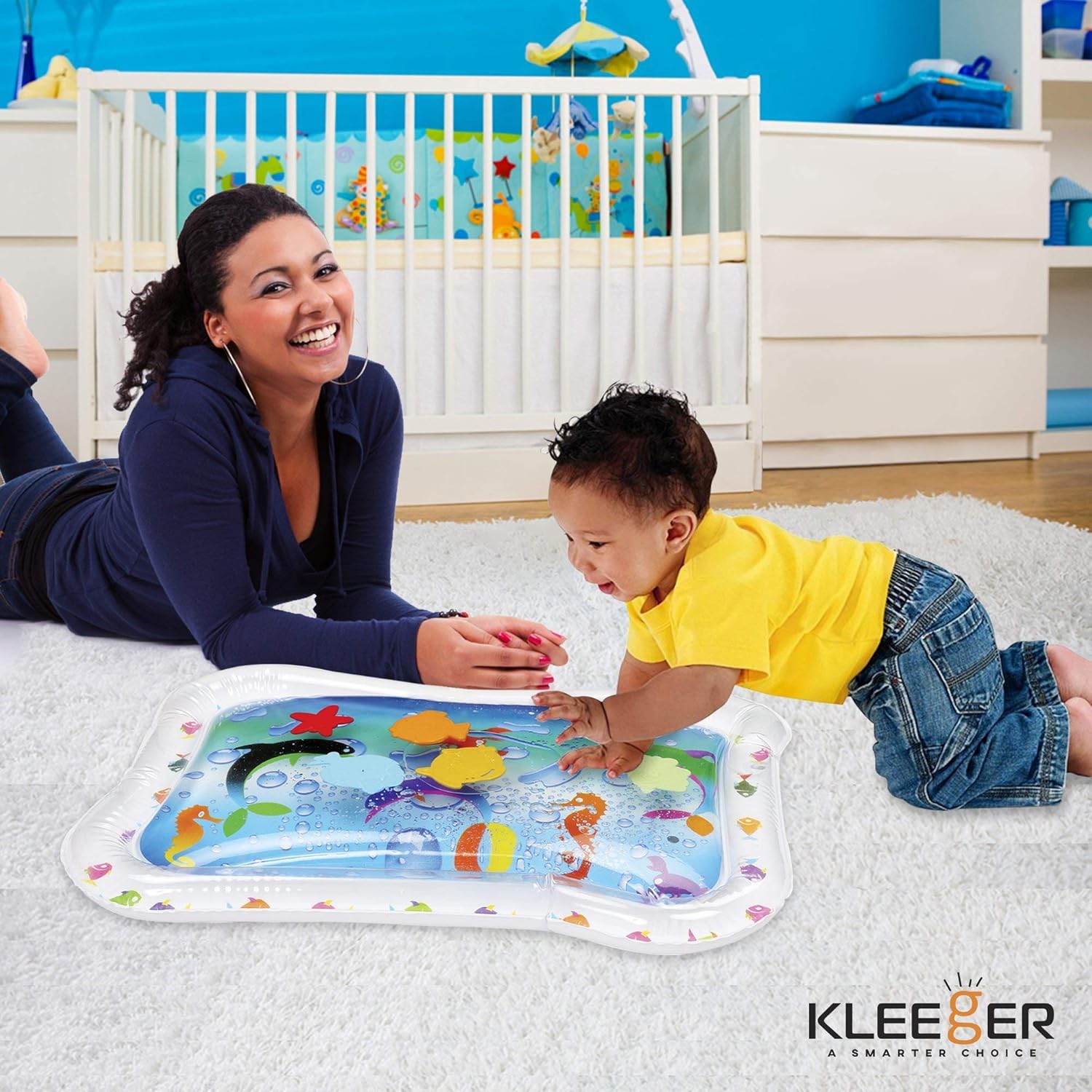 kleeger inflatable baby water mat