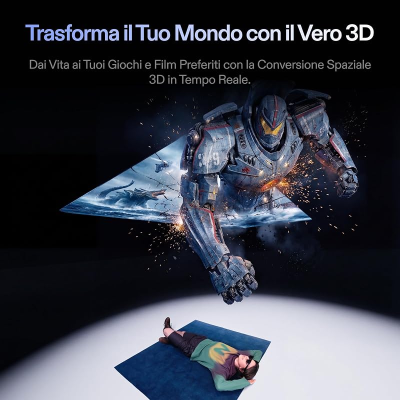 1S Occhiali AR, Schermo Virtuale 500", Chip X1, 3DoF Nativo