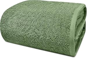 DAN RIVER Pack of 1 Bath Sheet 40x80 Inches, Extra Large Quick Dry Bath Towels for Bathroom, Soft Absorbent Towels - Sage Green