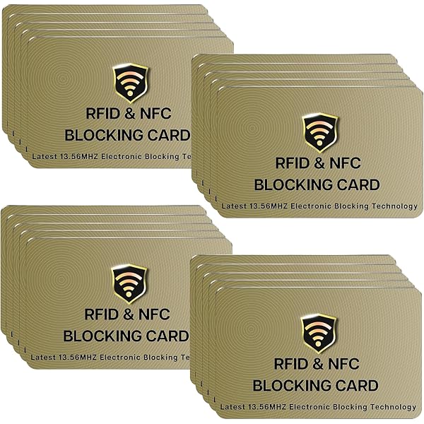 Credit Card Security Sleeve SaiTech IT RFID Blocker Cards (3-Pack, Gold ...