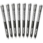 Golf Pride MCC Plus4 ALIGN MAX Golf Club Grip, Midsize, Standard &amp; Jumbo | Raised Ridge Technology in All-Weather Hybrid Grip, Brushed Cotton Cord and Pebbled Texture, For Men and Women