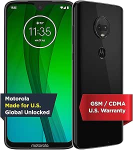 Moto G7 | Unlocked | Made for US by Motorola | 4/64GB | 12MP Camera | Black