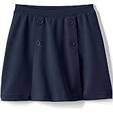 Lands' End School Uniform Girls Ponte Button Front Skort