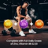 VitaBright Magnesium Glycinate Complex 2500mg 120 Caps ZMA Supplements view 3