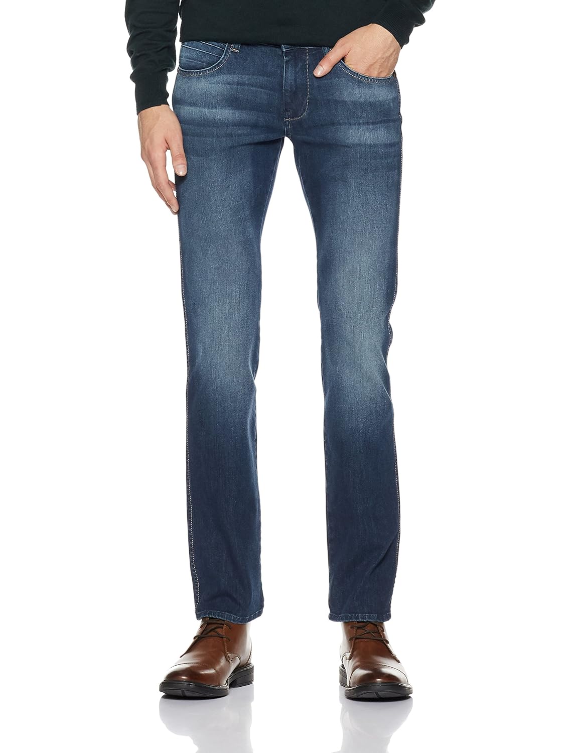 Buy Wrangler Men's Slim Fit Jeans (W30045W2283G_Blue_38W x 33L) at
