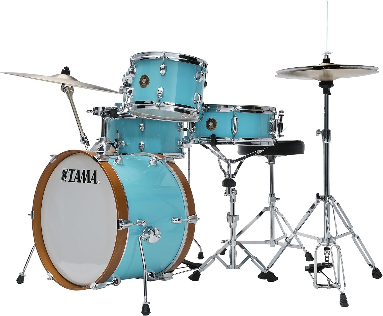 Tama Club Jam LJK48S-AQB Shell-Set Aqua Blue - Drum Shell Set, 18x12 BD, 10x7 TT, 14x7 FT, 13x5 SD - Image 3