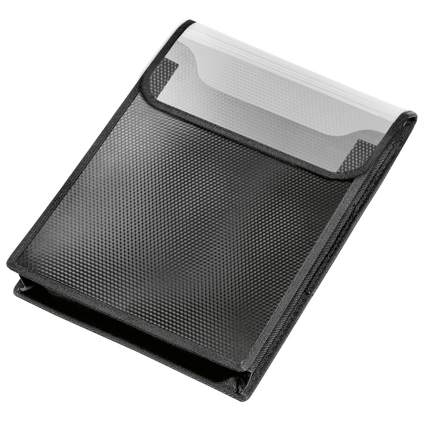 Veloflex VELOBAG 1442482 Collection Box File Folder DIN A4 Polypropylene Film 40 mm Filling Height Black Pack of 1