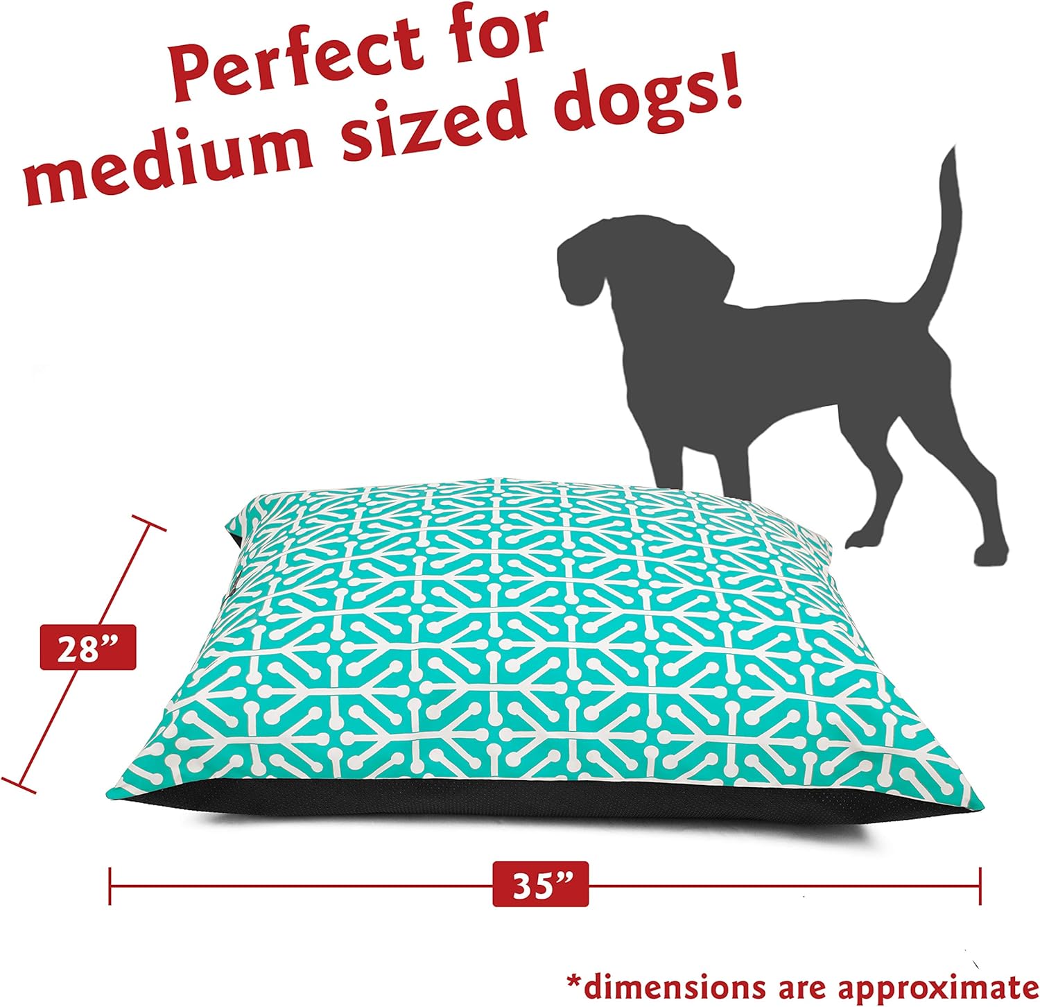 35x46 Green Super Value Pet Dog Bed By Majestic Pet Products Large : Pet Supplies