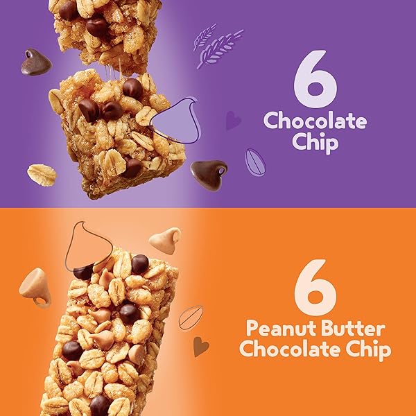 ANNIE’S ORGANIC CHEWY GRANOLA BARS, PEANUT BUTTER CHOCOLATE CHIP, 12 CT
