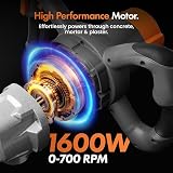 VonHaus 1600W Paddle Mixer - Electric Cement Mortar Plaster Paint Stirrer view 2